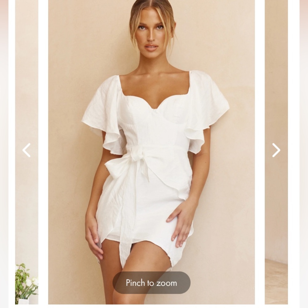 Selfie Leslie- White Linen Dress